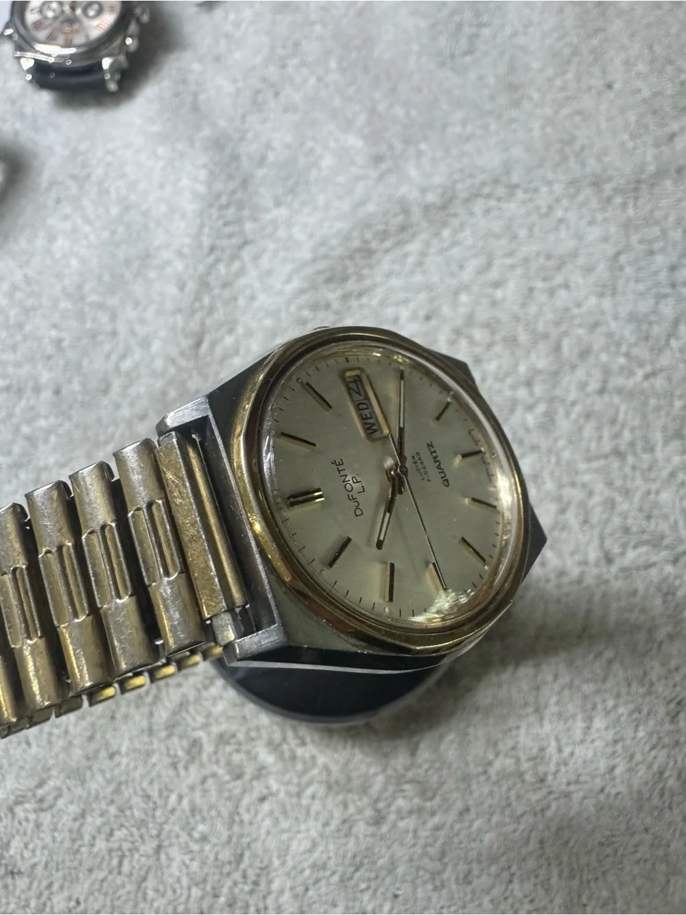 Men's Gold & Silver Tone Quartz Watch - Day/Date